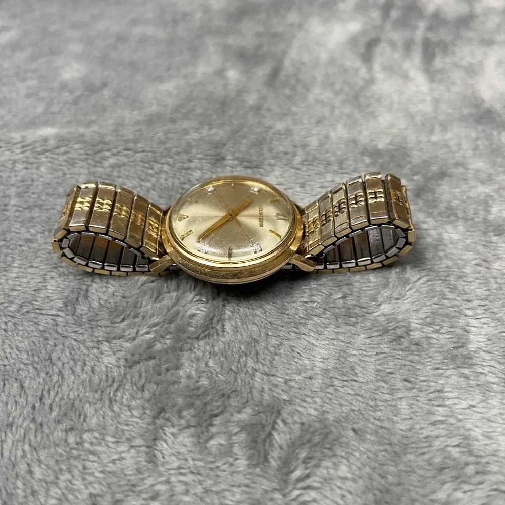 Bulova Accutron Watch Tuning Fork 214 Watch Diamond Dial 10K Gold Filled M6 1966 - Picture 16 of 16